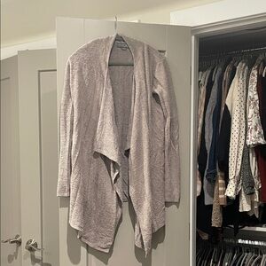 Barefoot Dreams Soft Gray Brown Cardigan